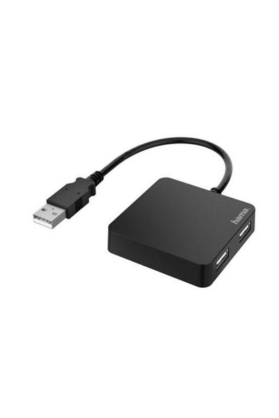 Hama Hub USB Hama 200121, 4 porturi, USB 2.0 (Negru)