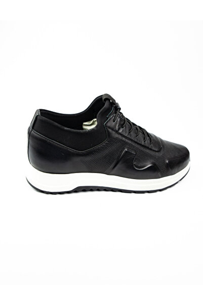 Voyager 5333 Чорні шкіряні чоловічі повсякденні черевики