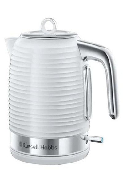 RUSSELL HOBBS Russell Hobbs Inspire 24360-70 Kettle, 2400 W, 1.7 L, Fast Boil (White/Silver)