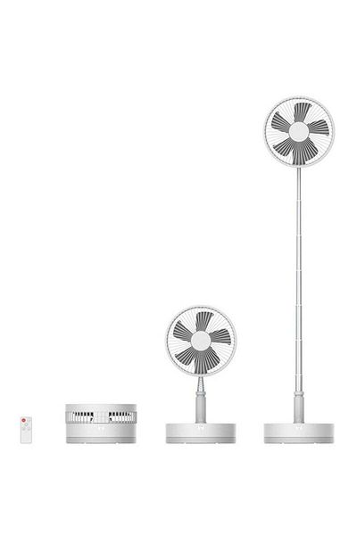 COOYA Floor Fan, Super Quiet, 4 Wind Speeds, Floor Fan and Table Fan 2 in 1, Suitable for Home Bedroom