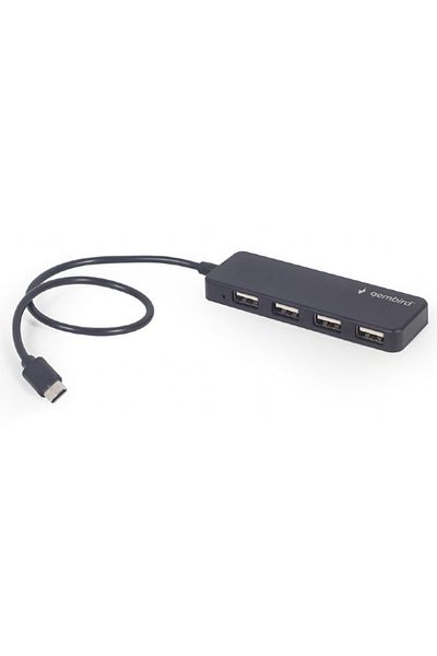 Gembird Hub USB Gembird UHB-CM-U2P4-01, 4x USB 2.0, USB-C (Negru)