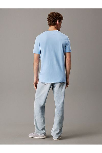 Calvin Klein Calvin Klein Men Blue Monologo Short Sleeve T-Shirt