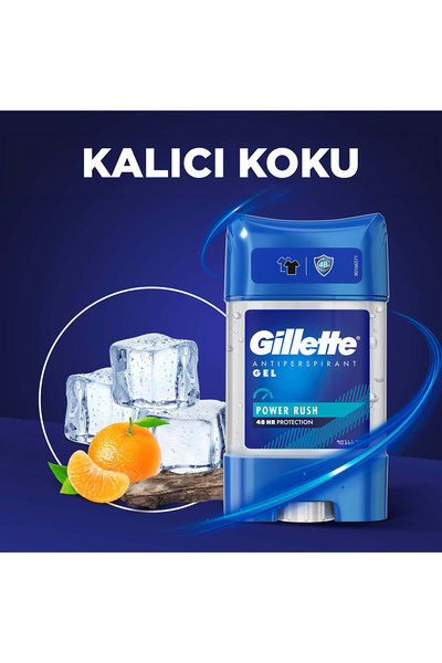 Gillette Clear Jel Power Rush Antiperspirant Deodorant 70 ml