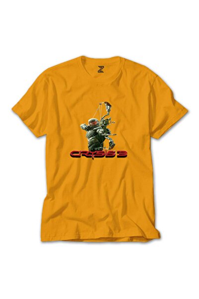 CrowsGate Tricou colorat Crysis Three Bowman, culoare galbenă, mărimea 4XL