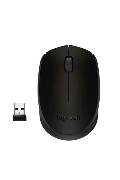 logitech Mouse Wireless Optic Logitech B170, USB, 1000 DPI (Negru)