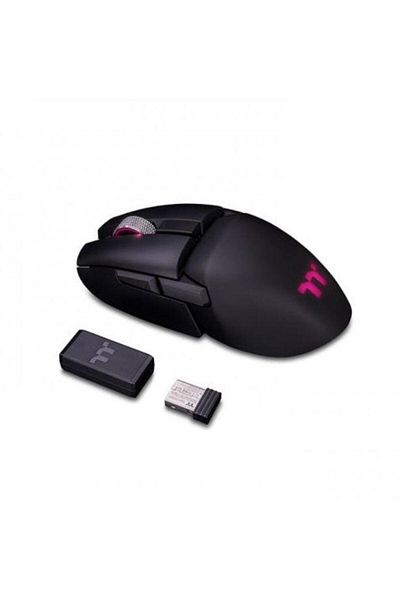 THERMALTAKE Mouse Wireless Optic Thermaltake eSports Argent M5, 16000 DPI, iluminat RGB (Negru)