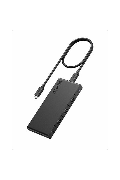 Anker Hub USB Anker 364 10-in-1, 100W Power Delivery, USB-C, Dual 4K HDMI, 1 Gbps Ethernet, 4x USB-A