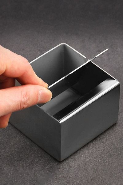 Falconetti Steel Square Movable Hazelnut Lux Ash Tray Cin849