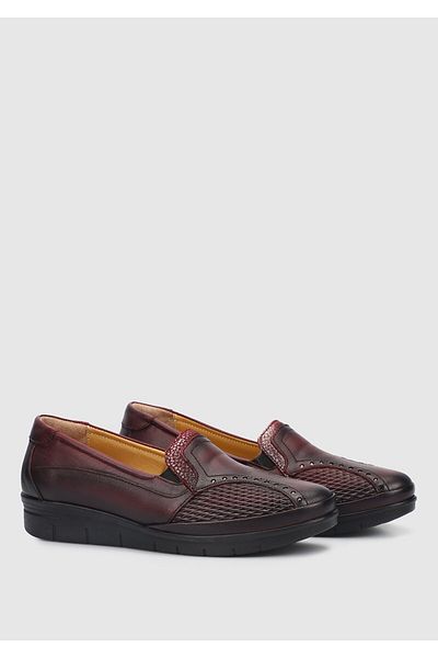 Eclipse Pantofi de dama din piele rosie Claret