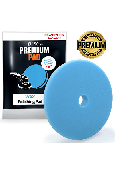 Jo Moyner Polisaj Süngeri/Pedi-Hare Giderici-150mm-Mavi-Araç Pasta Cila Wax Pedi Anti Heat Teknolojisi