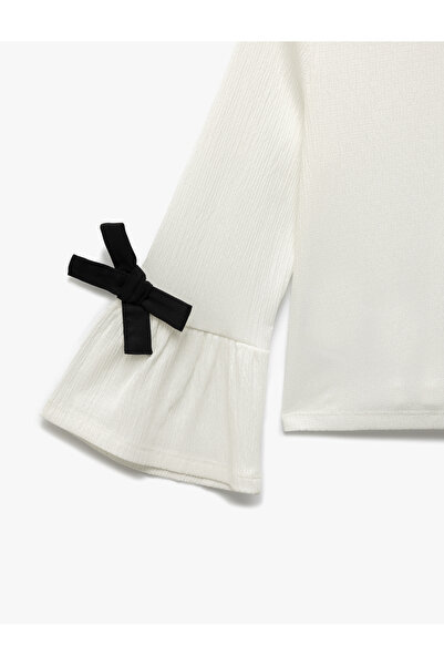 Koton Halenka s dlouhým rukávem a výstřihem s mašlí