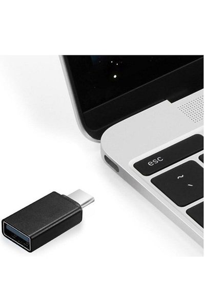 Gembird Adaptor Gembird, USB 2.0 Type-C (T) la USB 2.0 (M), Negru, A-USB2-CMAF-01