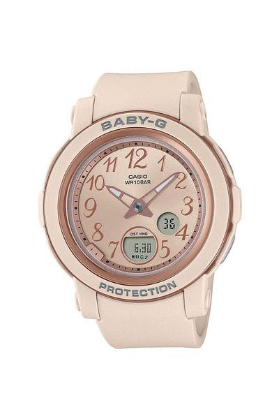 Casio ساعة بيبي-جي كاجوال نسائية باللون الوردي Bga-290sa-4adr