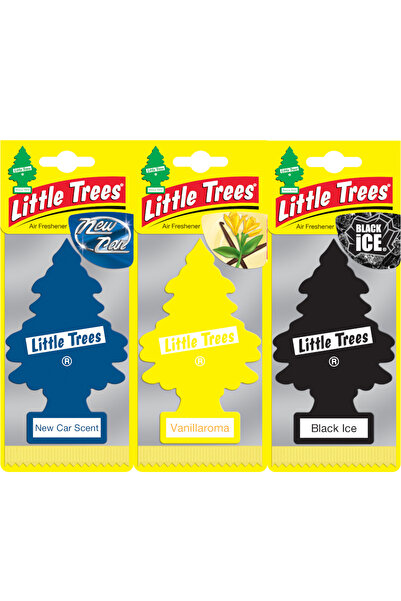 Car Freshner Asma Koku 3'lü Vanilya, Y.araba, Siyah Buz Karışık Set