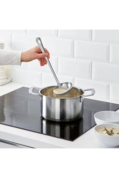 IKEA GRUNKA 4-piece kitchen utensil set, stainless steel