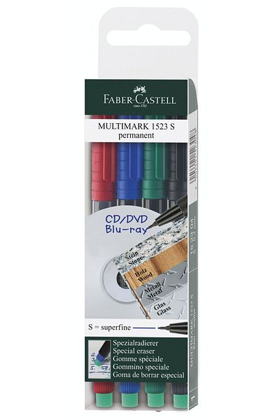 Faber Castell Permanent Marker Set 4 S Multimark Faber-Castell