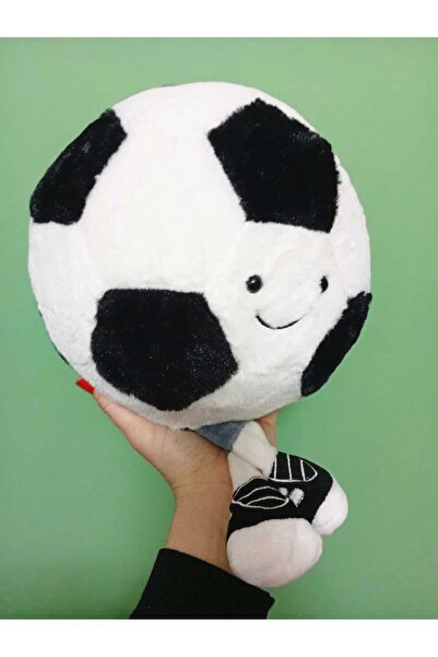 LRS STORE Black White Fan Standing Plush Football Cute Home Room Decor Ball High Quality