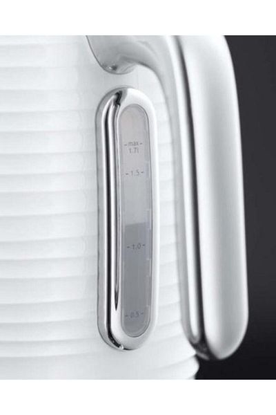 RUSSELL HOBBS Russell Hobbs Inspire 24360-70 Kettle, 2400 W, 1.7 L, Fast Boil (White/Silver)