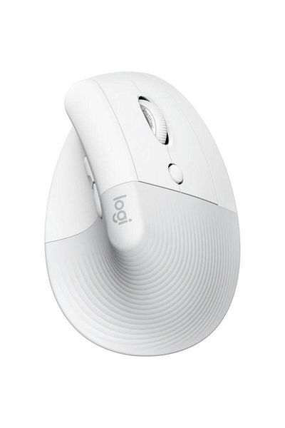 logitech Mouse Wireless Logitech Lift for Mac, Vertical Ergonomic, Bluetooth, Alb