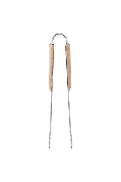 IKEA VARDAGEN Cooking Tweezers, Stainless Steel/Beech, 30 cm
