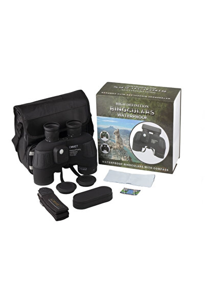 Depox Profesionální dalekohled s kompasem a elektronickým kompasem, DEPOX, černý, 10x50