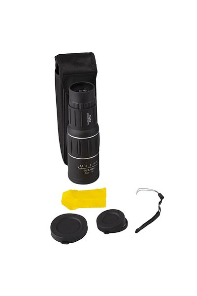 Depox Ideallstore® Monocular, Hawk Sight, 16x52, Black, 15 Cm, Case Included