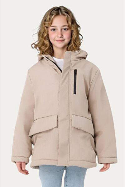 Montland Devojke - Voda i Otporan na vetar Sa kapuljačom Sa krznom Kaputi, zi...