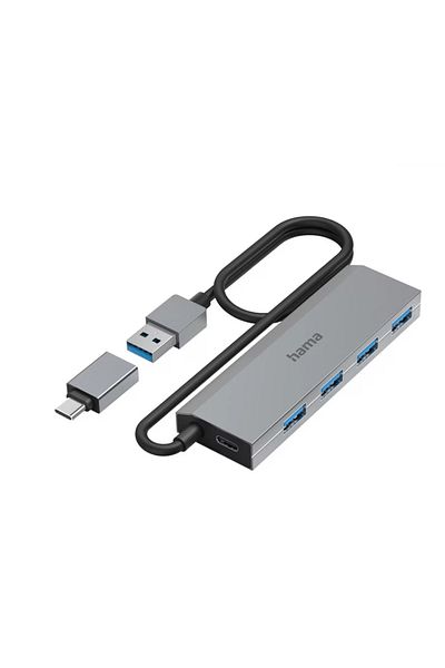 Hama Hub USB Hama 200138, USB 3.2 (Gri)