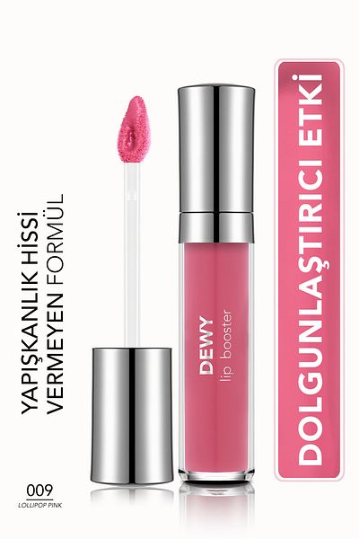 Flormar Plumping Lip Gloss - Dewy Lip Booster - 009 Lollipop Pınk - 8682536093989