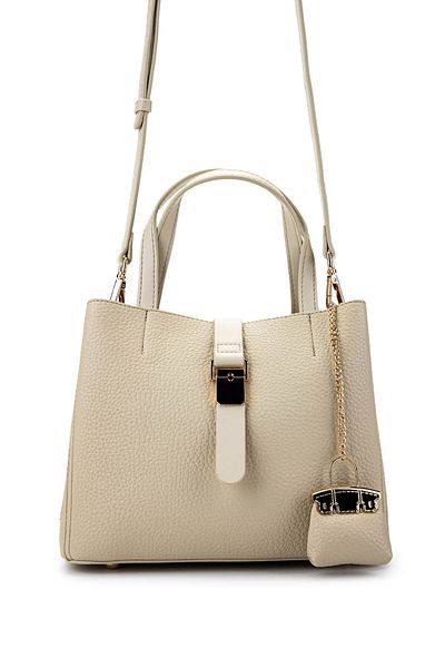 Tamer Tanca Women's Vegan Beige Shoulder Bag