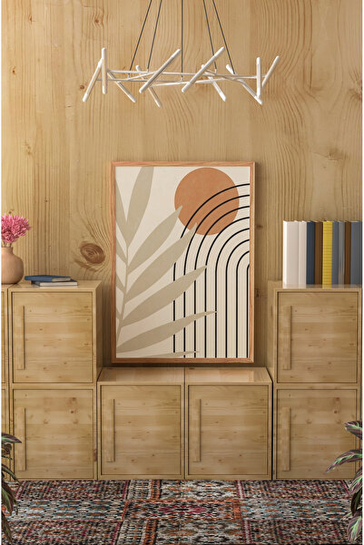 kutuTR Ahşap Çerçeveli Mdf Tek Tablo Ahşap Retro Tablo 2 (KENDİ TABLO SETİNİZ...