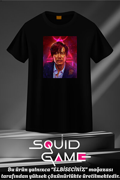 VİZYON İKRA SQUID GAME 456 Numaralı Oyuncu Seong Gi-hun Poster Unisex T-shirt...