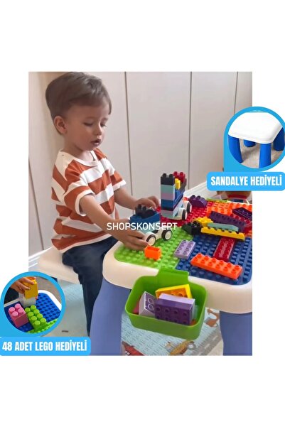 Birlik ZEKA GELİŞİMİNİ DESTEKLEYEN YARATICI AKTİVİTE MASASI (49 ADET PARÇA VE...