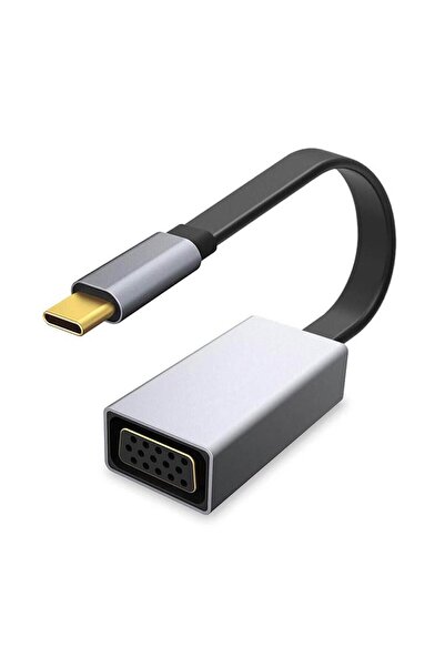 Platinet Adaptor Platinet Multimedia, USB-C la VGA (Gri)