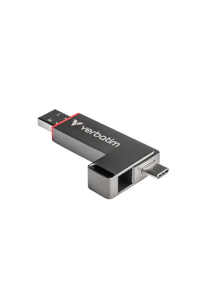 Verbatim Memorie USB Verbatim 32040, USB-C/USB-A USB, 256 GB (Gri)