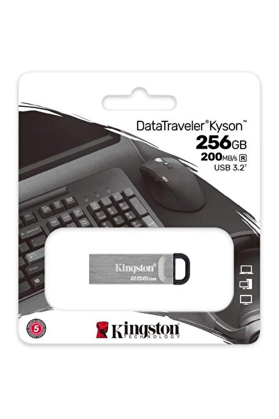 Kingston Stick USB KINGSTON DataTraveler KYSON 256GB, USB 3.2 Gen 1 (Argintiu)