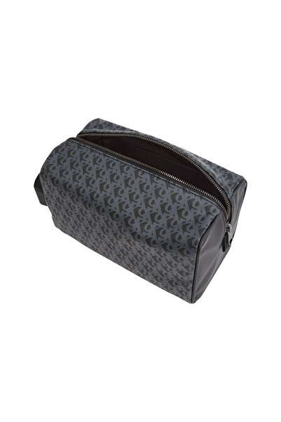 Calvin Klein Calvin Klein Men Natural Black Matte Aop Dopp Kit Washbag