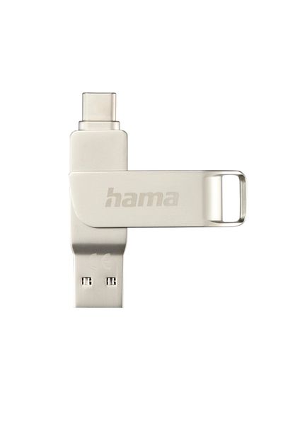 Hama Stick USB Hama C-Rotate Pro, USB-C, USB-A, 32GB (Argintiu)