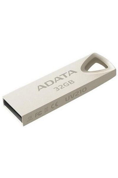 Adata Stick USB A-DATA AUV210-32G-RGD, 32 GB, USB 2.0, metalic (Argintiu)