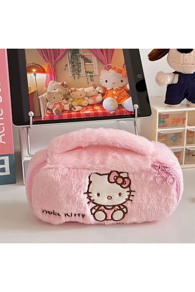 GlassySKY Sanrio Hello Kitty Large Capacity Pencil Case Makeup Purse Pen Holder Stationery Gift