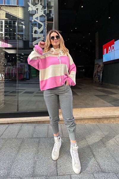 Eswomes بنطال رياضي بجيب مطاطي وخصر وبنطلون أنثراسايت