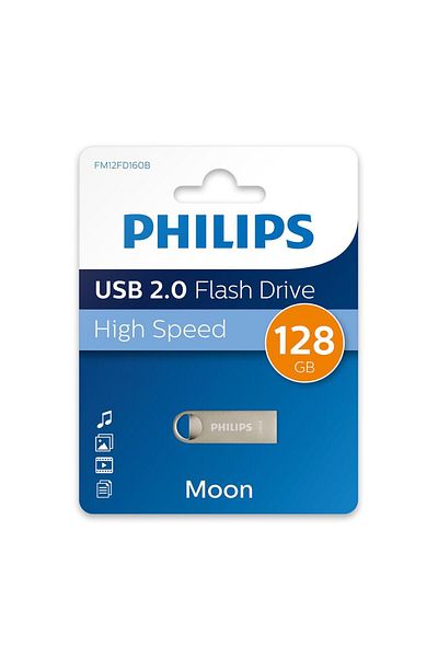 Philips Stick USB Philips Moon Edition, 128GB, USB 2.0 (Argintiu)