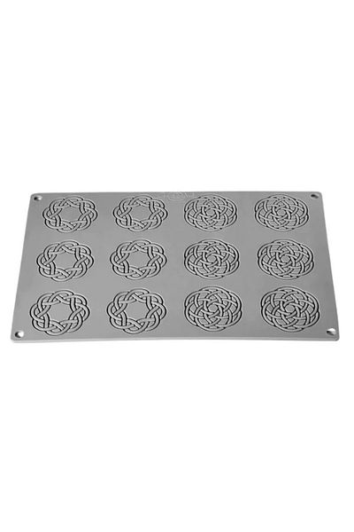 La Pavoni Silicone mold for decoration, Pavoni Optique, 12 cavities, 55x2h mm