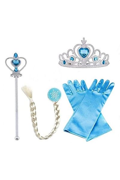 Depox Set de patru accesorii Prințesa Elsa Frozen, IdealStore®, 3-12 ani