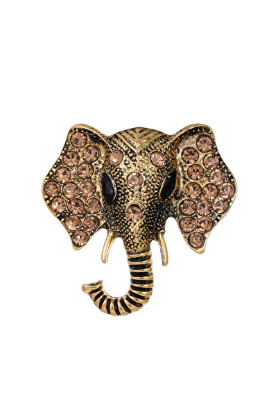 Choice دبوس فيل زرافة إبداعي من Elephant-C، مصنوع من أحجار الراين اللامعة، دب...