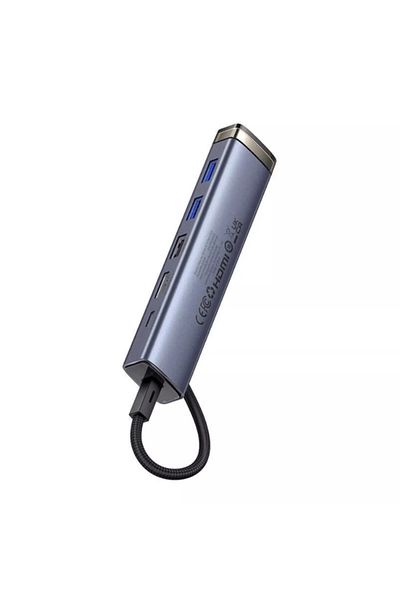 Baseus Hub Baseus UltraJoy Air 6-în-1, HDMI, USB x 3, USB-C, PD
