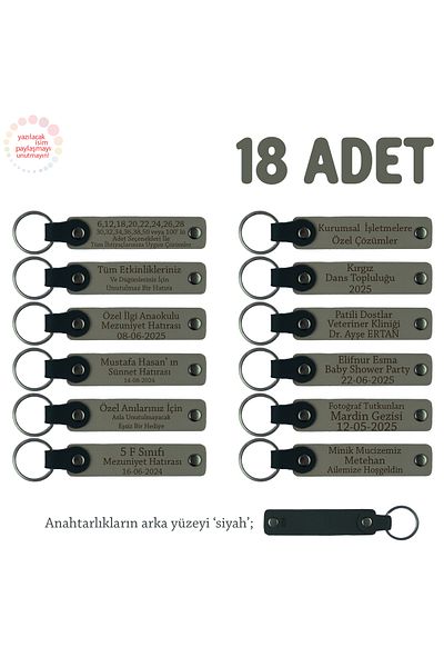 Miaju Ash Gray & Black, 18' Souvenir Keychain with Name Written for Special Celebrations in the Impatient Damada