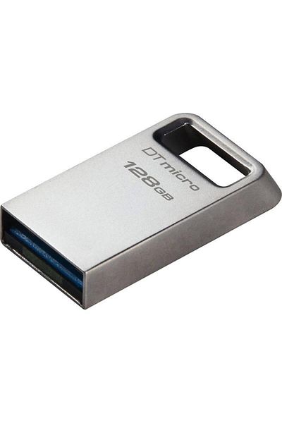 Kingston Dtmc3G2-128Gb Datatraveler Micro 200Mb-S Metal USB 3.2 Gen 1 Flash Memory