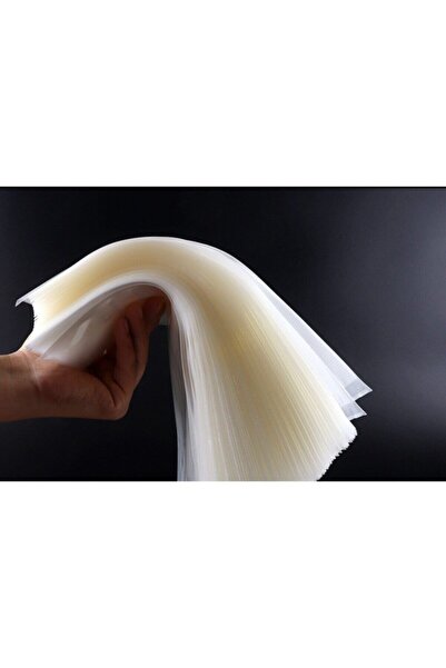 Klikal 18x23 Cm 50 Adet Gofrajlı Tırtıklı Vakum Poşeti -torbası Çok Katmanlı Kalın Tip