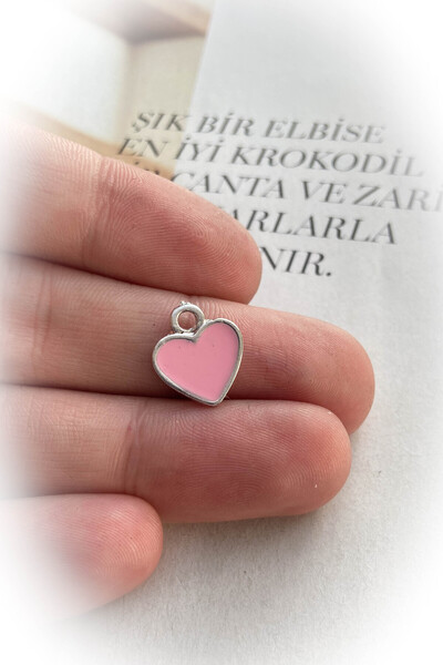 roshel Rodyum Kaplama Kalpli Kolye Ucu 3 Farklı Renk Seçeneği